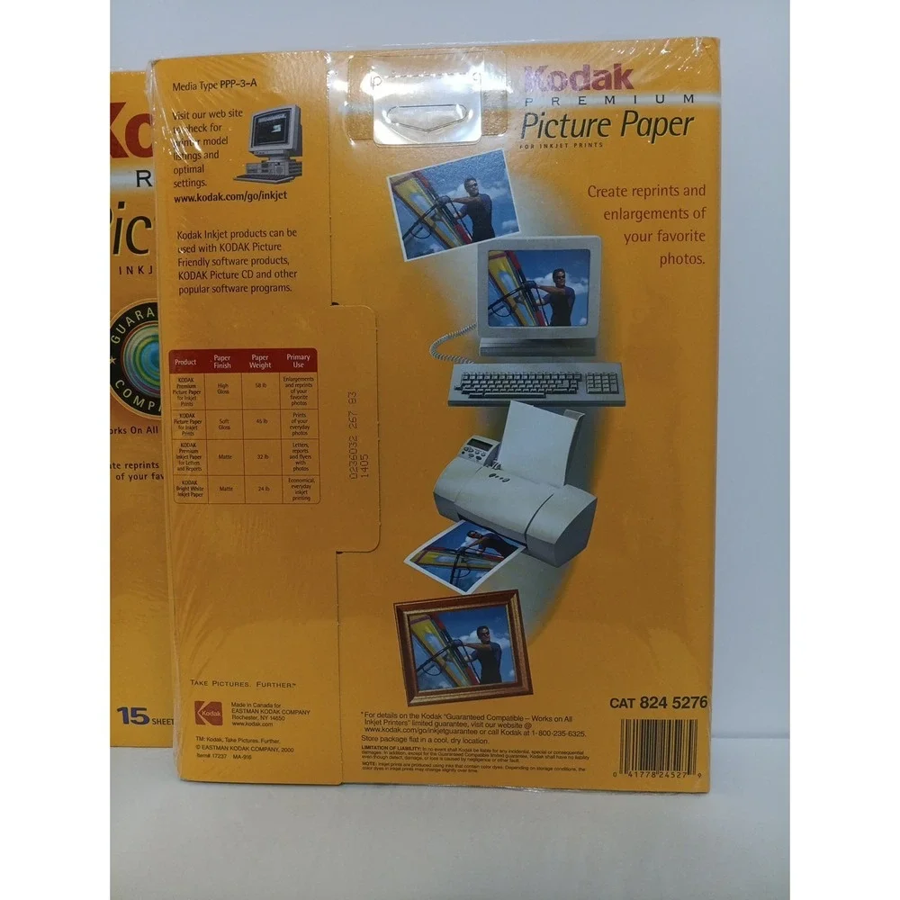 Kodak Premium Picture Paper INK JET High Gloss 8.5 x 11